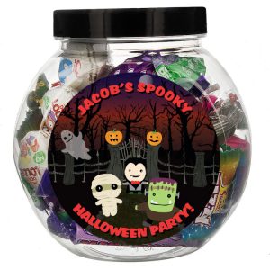 Children's Personalised Halloween Sweet Jar and Sweets