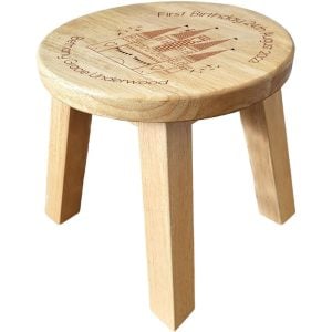 Boy's First Birthday Personalised Tractor Wooden Stool