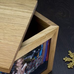 Oak Personalised Engraved Polar Bear Christmas Memory Box