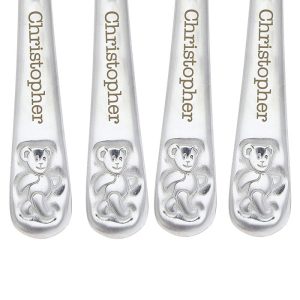 Personalised Teddy 4 Piece Stainless Steel Cutlery Set