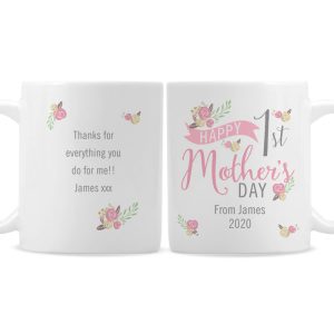 Personalised Floral Bouquet 1st Mother’s Day China Mug