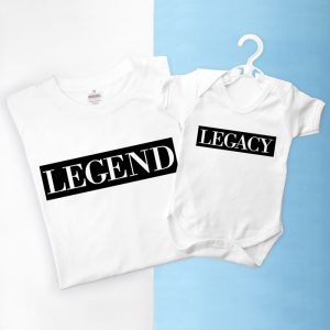 Personalised Daddy and Me Legendary Legacy Clothing Set