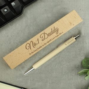 Personalised Any Message Wooden Pen and Box Set