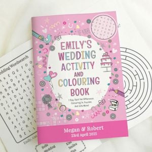 Personalised Wedding Activity Book for Girls