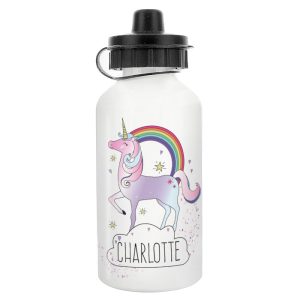 Girl's Personalised Unicorn Water Bottle Back to School Gift