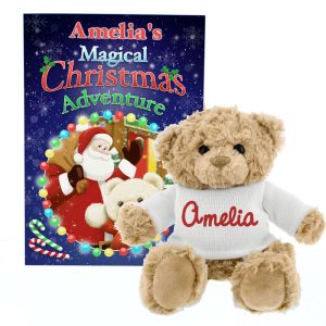 Personalised Magical Christmas Book and Personalised Teddy