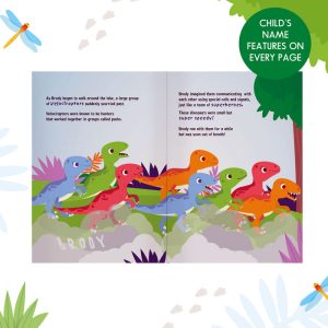 Children's Personalised Dinosaur Adventure Story Book