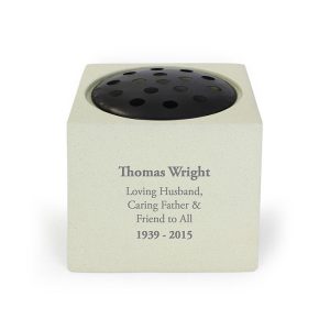 Personalised Grave Pot - Durable Resin
