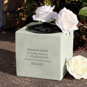 Personalised Grave Pot - Durable Resin
