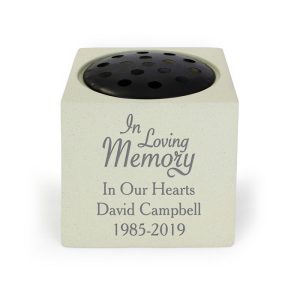 Personalised In Loving Memory Memorial Graveside Pot