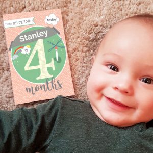 Personalised Baby Milestone Moments Photo Keepsake Cards
