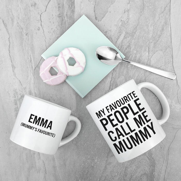 Personalised Mummy & Me Favourite People Mugs