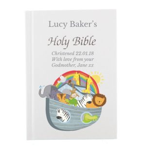 Personalised Noah's Ark Children's Christening Bible