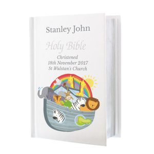 Personalised Noah's Ark Children's Christening Bible