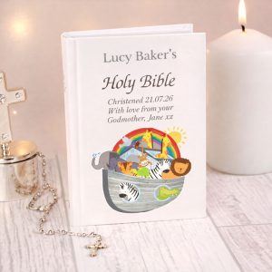 Personalised Noah's Ark Children's Christening Bible