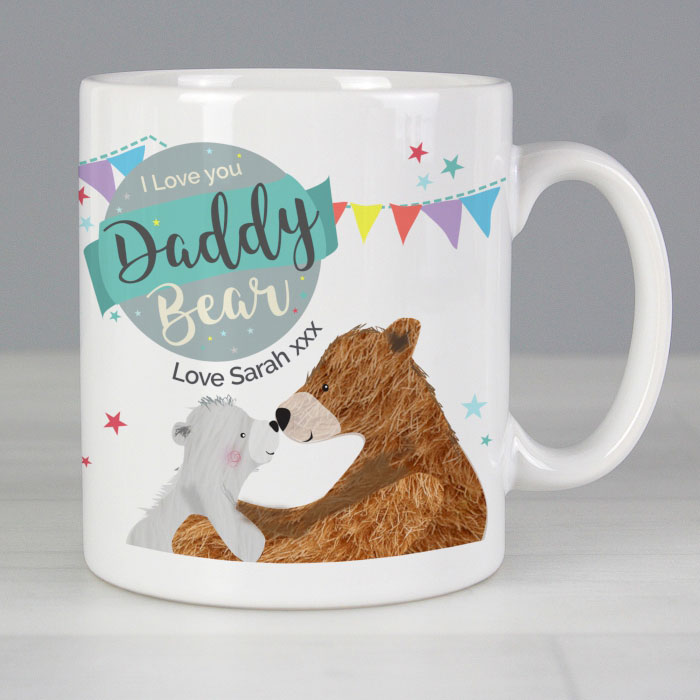 Personalised Daddy Bear Ceramic Mug Father's Day Daddy Gift