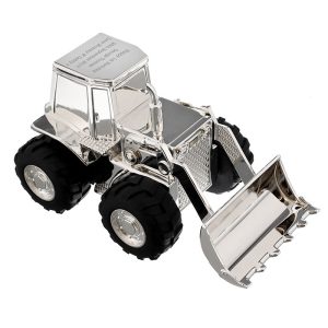 Personalised Engraved Silver Plated Digger Money Box