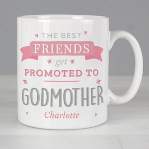 Personalised Pink Promoted To China Mug New Female Role