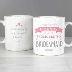 Personalised Pink Promoted To China Mug New Female Role