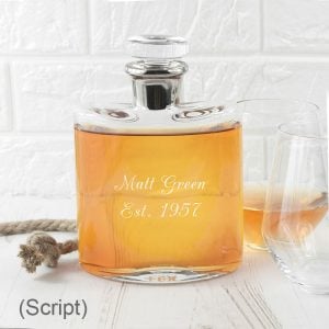 Personalised Platinum Necked LSA International Decanter