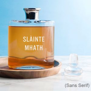 Personalised Platinum Necked LSA International Decanter