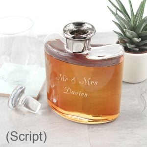 Personalised Platinum Necked LSA International Decanter