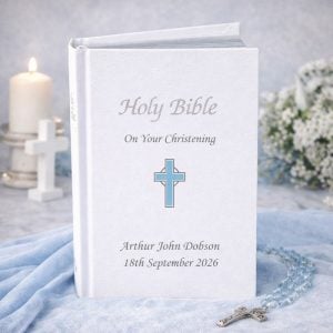 Personalised Blue Cross Boy's Bible