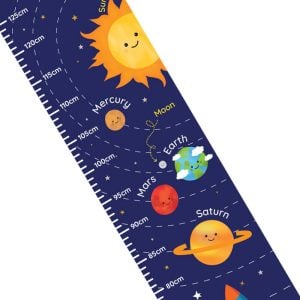 Personalised Solar System Height Toddler's Growth Chart