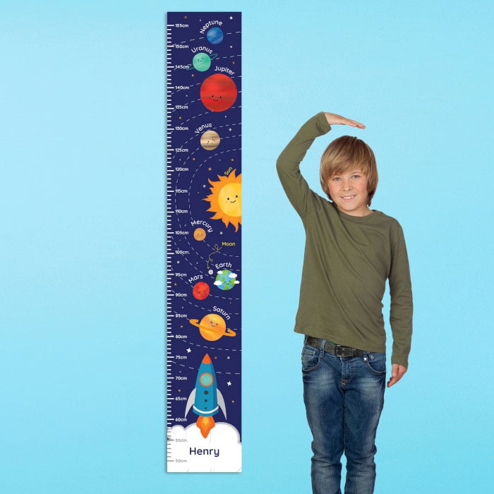 Personalised Solar System Height Toddler's Growth Chart