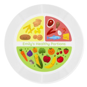 Personalised Healthy Eating Portions Toddler's Plastic Plate
