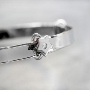 Personalised Sterling Silver Baby or Christening Bracelet