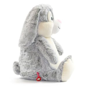 Personalised Baby Boy Cubbies Grey Birth Bunny