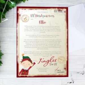 Children's Personalised Elf Surveillance Christmas Letter