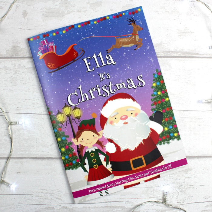 Girl's Personalised It's Christmas A4 Story Book