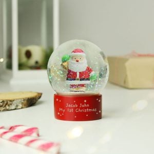 Personalised Father Christmas Snow Globe Keepsake Gift