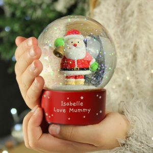 Personalised Father Christmas Snow Globe Keepsake Gift