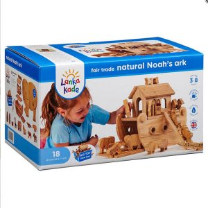 Fair Trade Junior Natural Wooden Noah's Ark Playset
