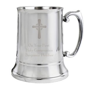 Boy's Personalised Engraved First Holy Communion Tankard