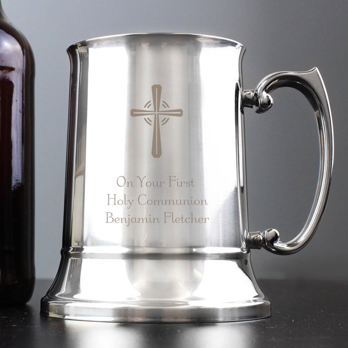 Boy's Personalised Engraved First Holy Communion Tankard