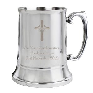 Personalised Engraved Confirmation Tankard Stainless Steel
