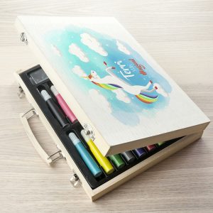 Personalised Rainbow Unicorn Colouring In Art Set