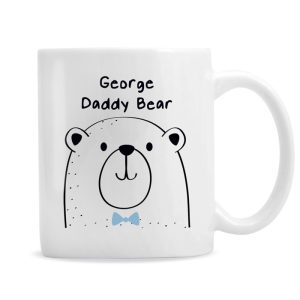 Personalised Daddy Bear White Ceramic Mug Father's Day Gift