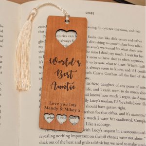 Personalised World's Best Wooden Bookmark