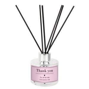 Ladies Personalised Classic Pink Reed Diffuser Gift Mum Nan