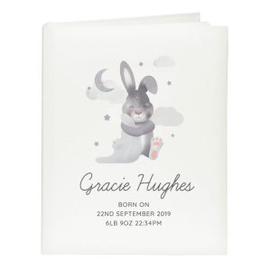 Personalised Baby Bunny Photo Album with Sleeves