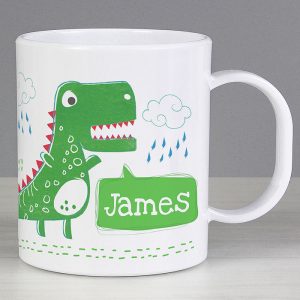 Personalised Be Roarsome Dinosaur Plastic Toddler Mug
