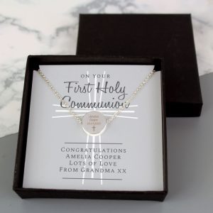 Personalised First Holy Communion Necklace and Box