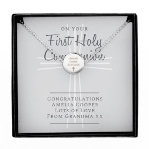 Personalised First Holy Communion Necklace and Box