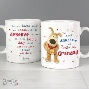 Personalised Boofle Medal China Mug for Dads, Granddads etc.