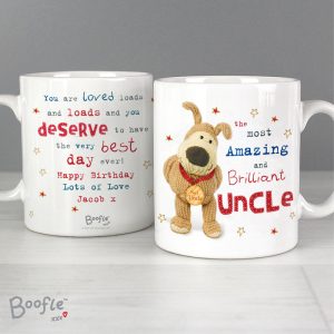 Personalised Boofle Medal China Mug for Dads, Granddads etc.